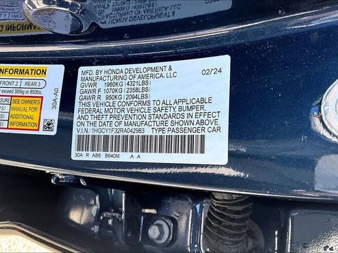 Certified 2024 Honda Accord EX image 14