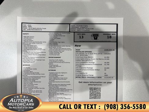 Used 2022 BMW X6 M w/ Competition Package image 51