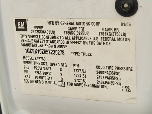 Used 2005 Chevrolet Silverado 1500 W/T w/ Light Duty Power Package image 36