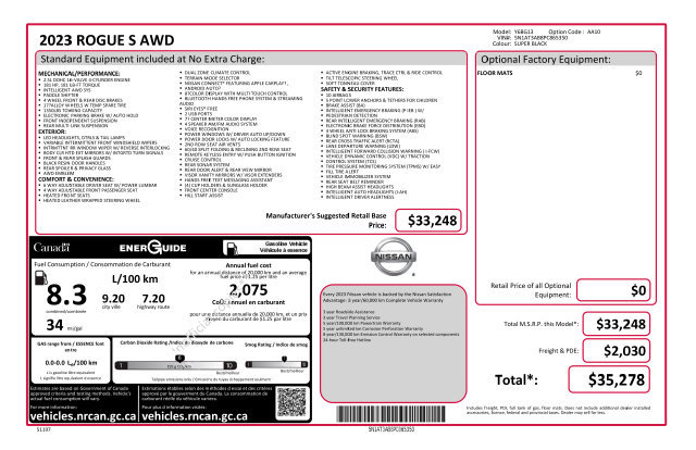 Used 2023 Nissan Rogue S AWD/4WD image 48