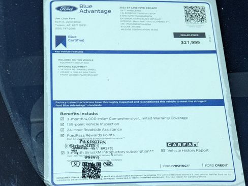 Certified 2023 Ford Escape ST-Line FWD image 13