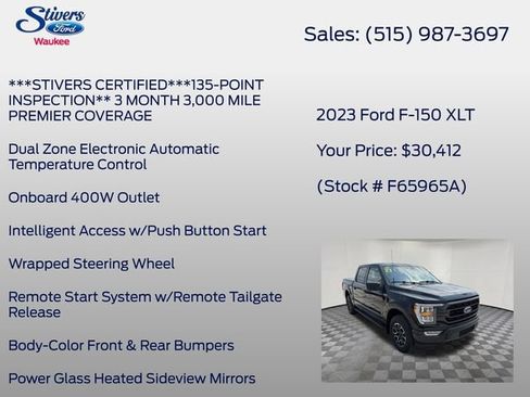 Used 2023 Ford F150 XLT w/ Equipment Group 302A High AWD/4WD image 34