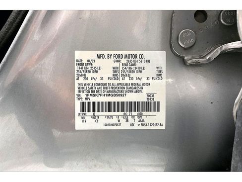 Used 2021 Ford Explorer Limited w/ Equipment Group 301A RWD image 33