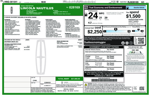 Certified 2024 Lincoln Nautilus Reserve AWD/4WD image 47