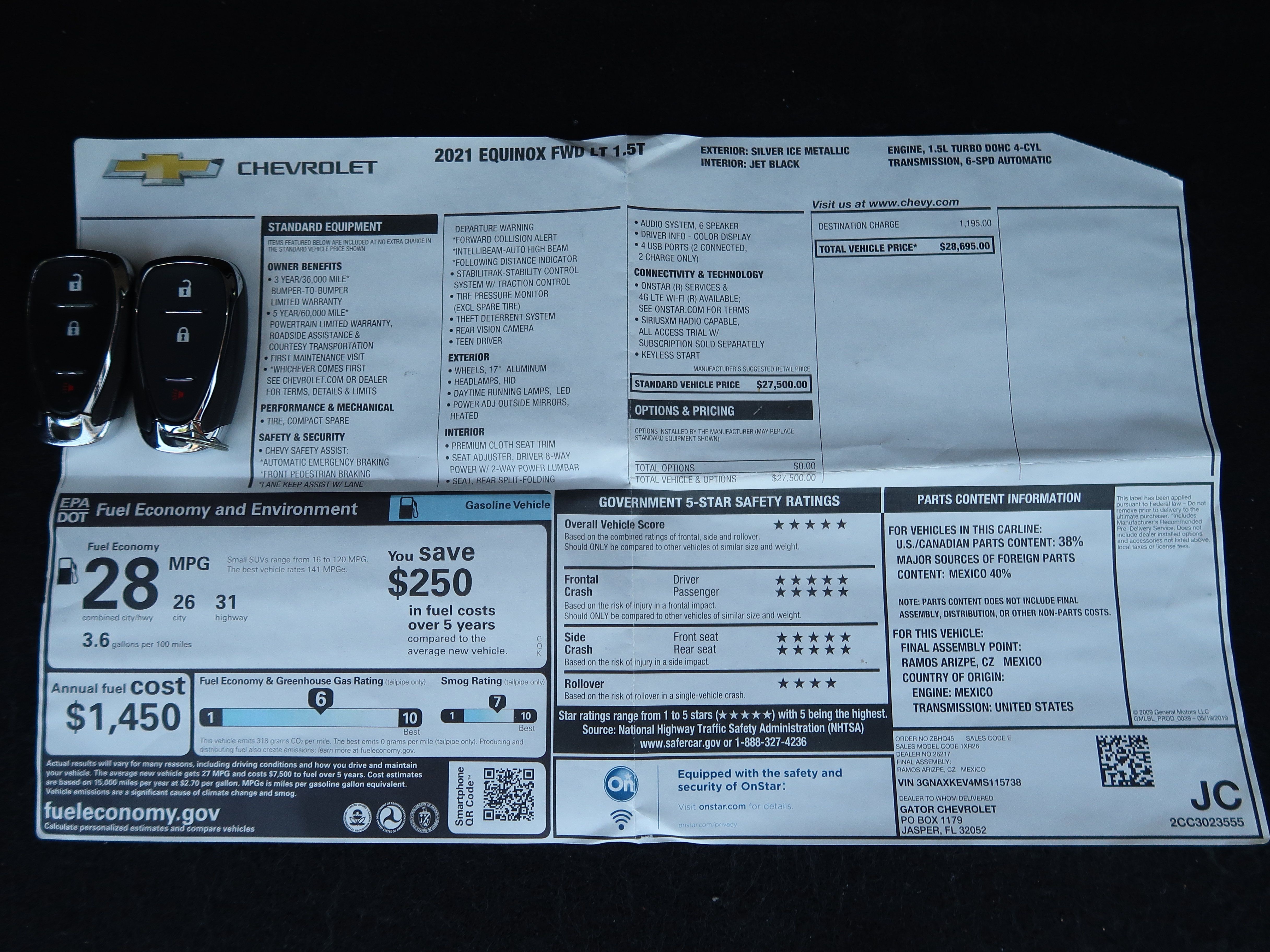 Used 2021 Chevrolet Equinox LT FWD image 25