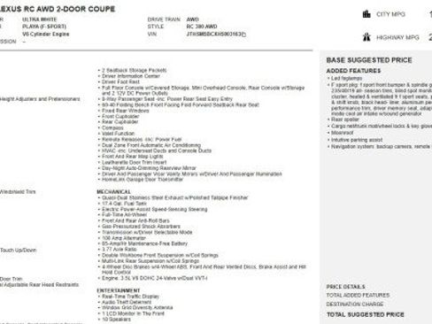 Used 2017 Lexus RC 300 F Sport image 62