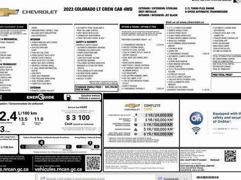 Used 2023 Chevrolet Colorado LT w/ LT Convenience Package III image 23