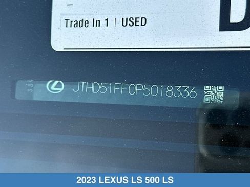 Used 2023 Lexus LS 500 w/ Interior Upgrade Package RWD image 4