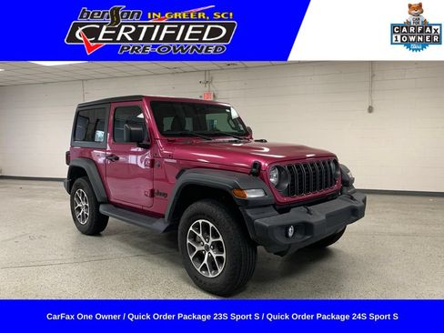 Used 2024 Jeep Wrangler Sport AWD/4WD image 1