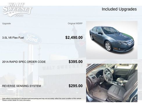 Used 2011 Ford Fusion SE w/ 201A Rapid Spec Order Code image 11