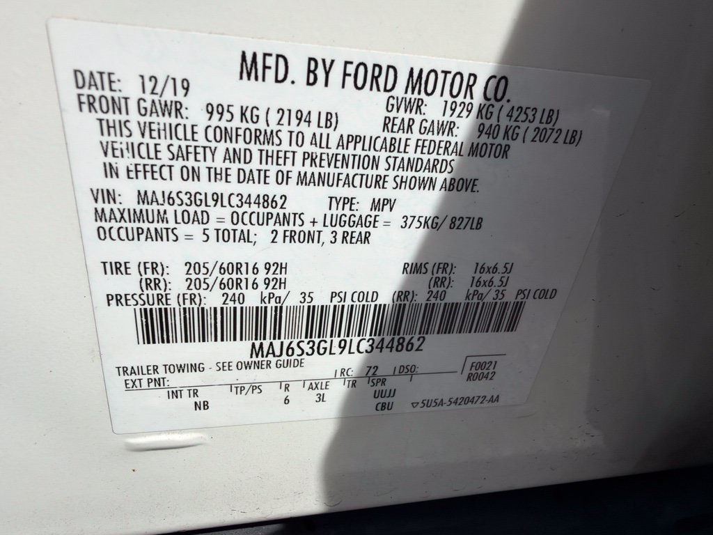 Used 2020 Ford EcoSport SE w/ SE Convenience Package AWD/4WD image 14