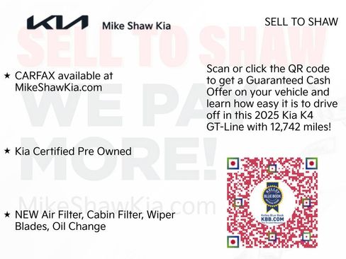 Certified 2025 Kia K4 GT-Line FWD image 13