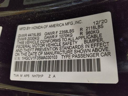 Used 2021 Honda Accord Sport image 33