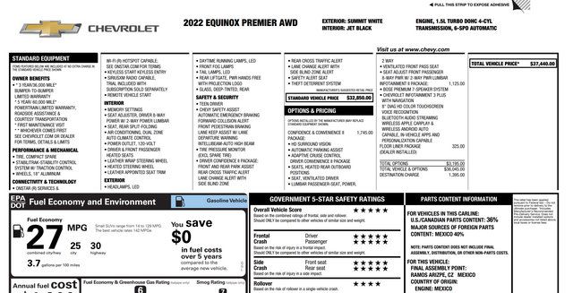 Used 2022 Chevrolet Equinox Premier AWD/4WD image 9