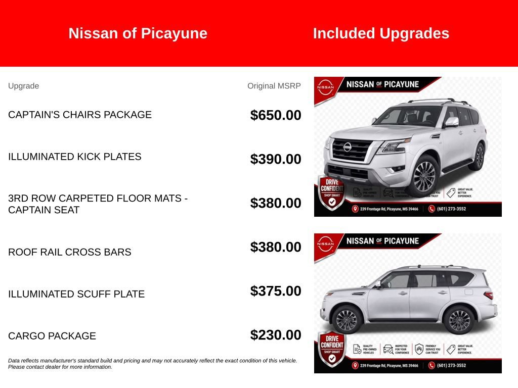 Used 2022 Nissan Armada Platinum w/ Captain's Chairs Package RWD image 7