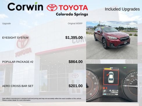 Used 2018 Subaru Crosstrek 2.0i Premium w/ Eyesight System AWD/4WD image 4