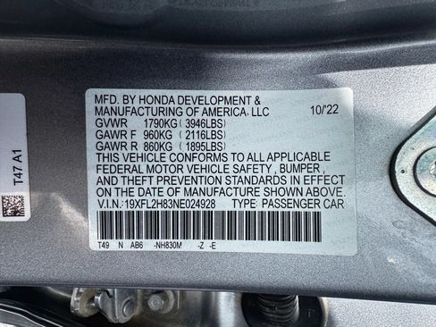 Used 2022 Honda Civic Sport image 24