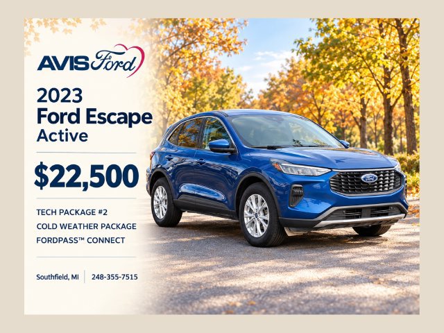 Used 2023 Ford Escape Active w/ Tech Pack #2 AWD/4WD image 1