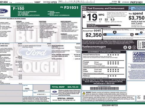 Used 2023 Ford F150 XLT w/ Equipment Group 302A High AWD/4WD image 7