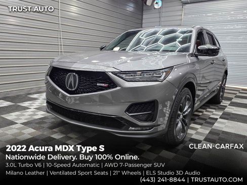 Used 2022 Acura MDX Type S AWD/4WD image 1