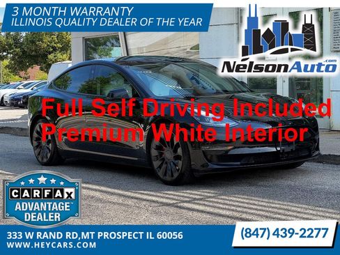 Used 2021 Tesla Model 3 Performance AWD/4WD image 1