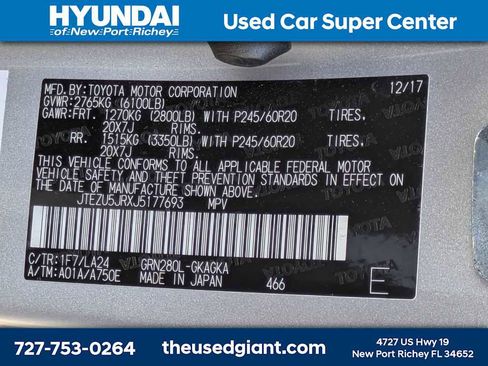 Used 2018 Toyota 4Runner Limited image 14