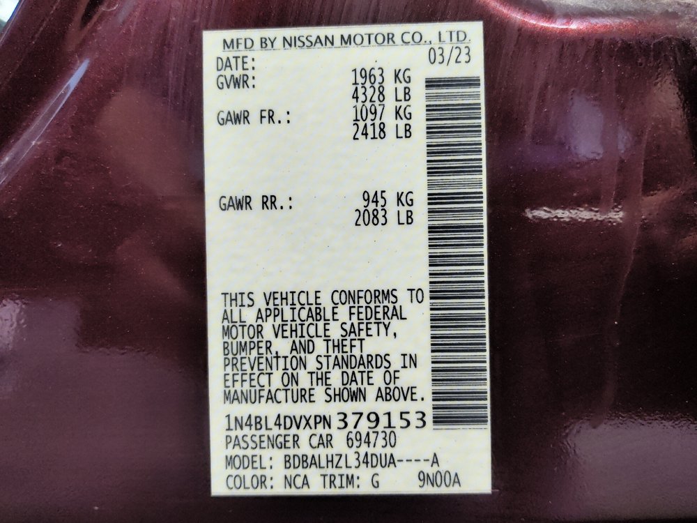 Used 2023 Nissan Altima 2.5 SV FWD image 33