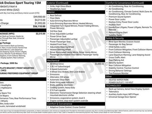 New 2026 Buick Enclave Sport Touring w/ Power Package image 3