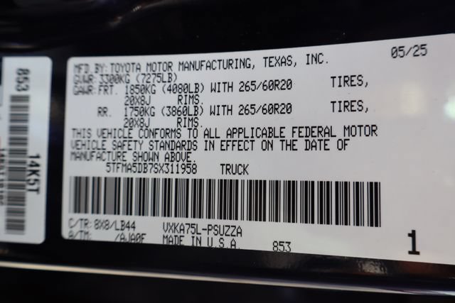 Used 2025 Toyota Tundra 1794 Edition AWD/4WD image 29