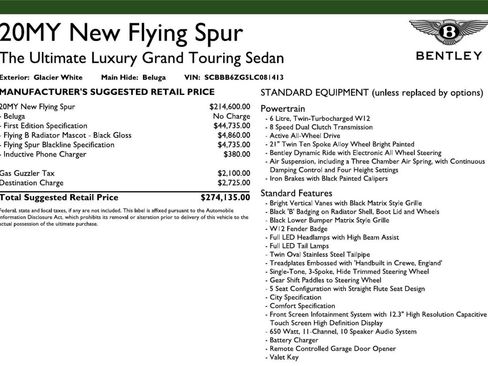 Used 2020 Bentley Flying Spur W12 image 6