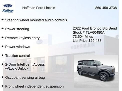Certified 2022 Ford Bronco Big Bend AWD/4WD image 24