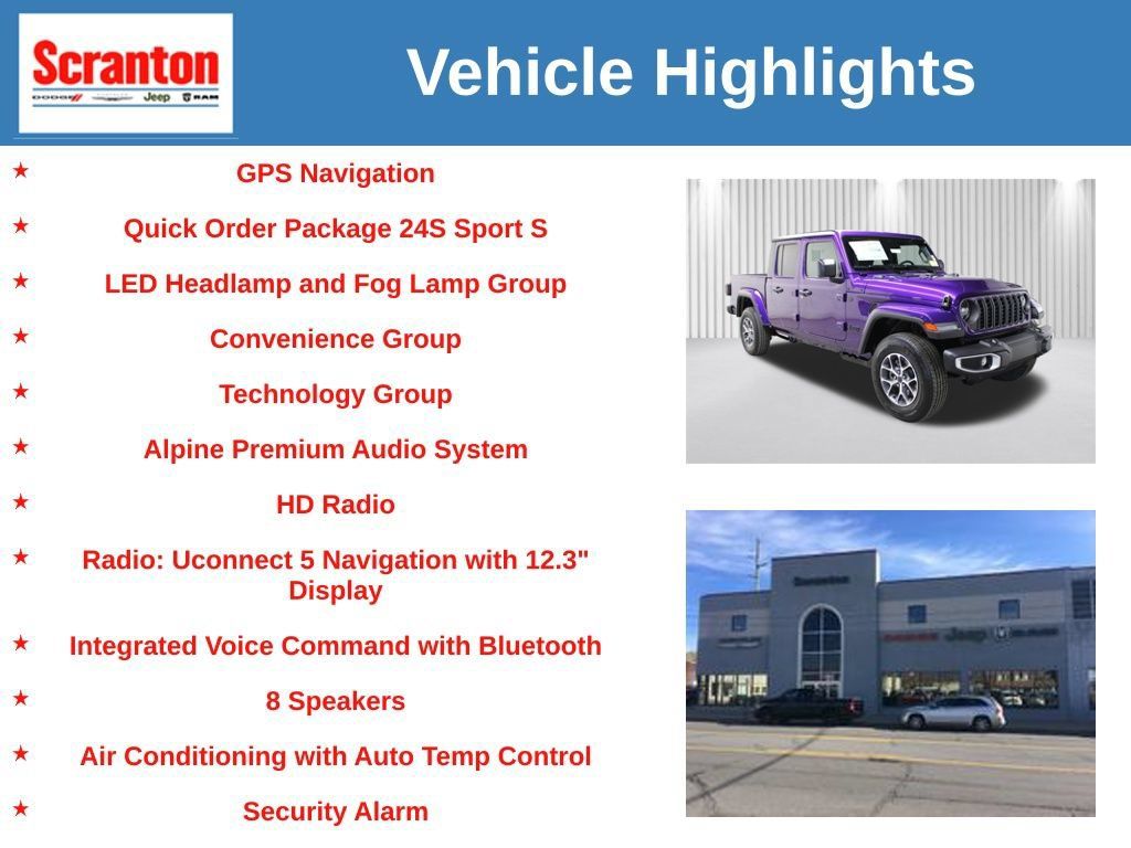 New 2026 Jeep Gladiator Sport AWD/4WD image 6