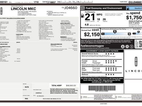 Used 2016 Lincoln MKC Reserve image 2