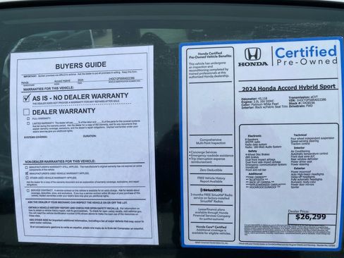 Certified 2024 Honda Accord Sport image 36