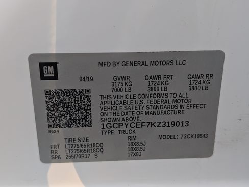 Used 2019 Chevrolet Silverado 1500 Custom Trail Boss w/ Custom Convenience Package AWD/4WD image 34