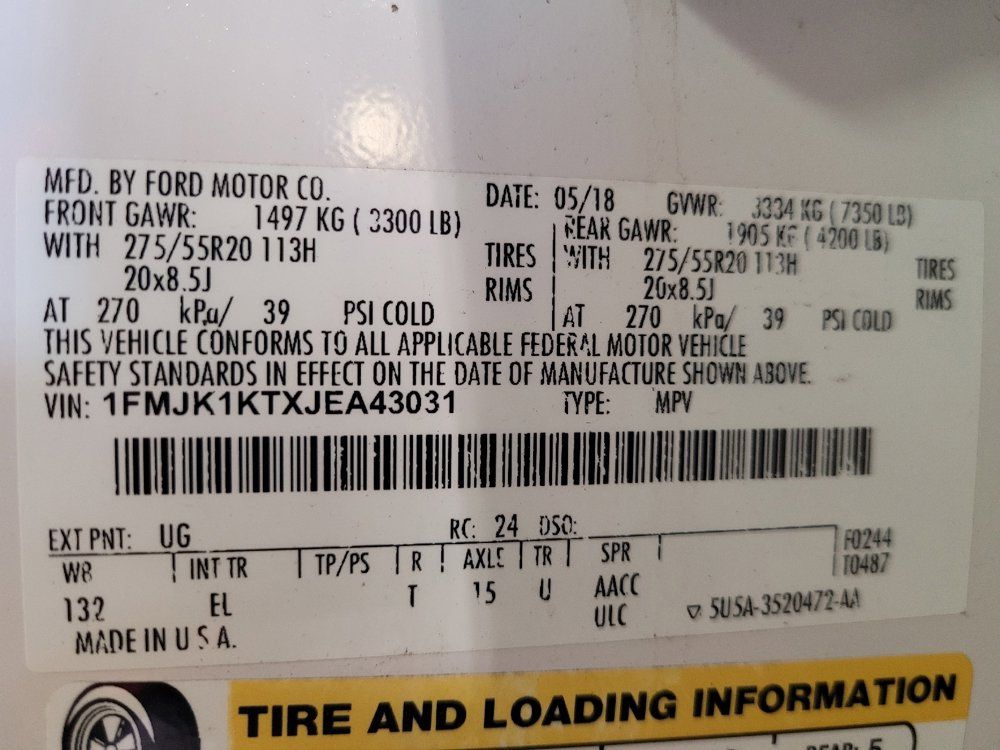 Used 2018 Ford Expedition Max Limited w/ Equipment Group 301A RWD image 33