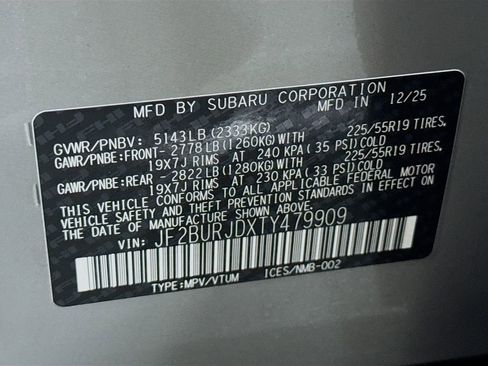 New 2026 Subaru Outback Touring XT image 31