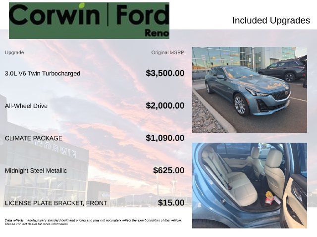 Used 2024 Cadillac CT5 Premium Luxury w/ Climate Package AWD/4WD image 3