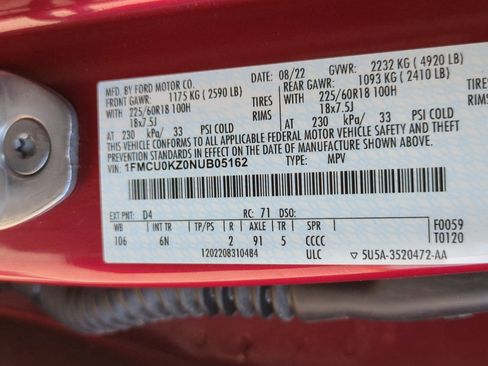 Used 2022 Ford Escape SEL w/ Technology Package FWD image 37