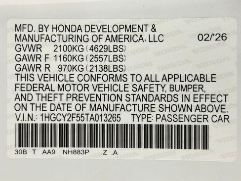 New 2026 Honda Accord Sport image 21