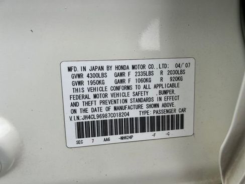 Used 2007 Acura TSX w/ Navigation FWD image 21
