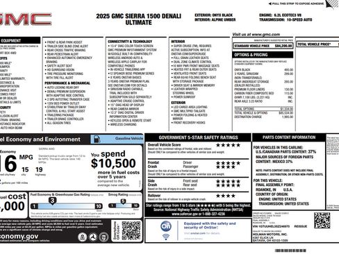 Certified 2025 GMC Sierra 1500 Denali Ultimate AWD/4WD image 3
