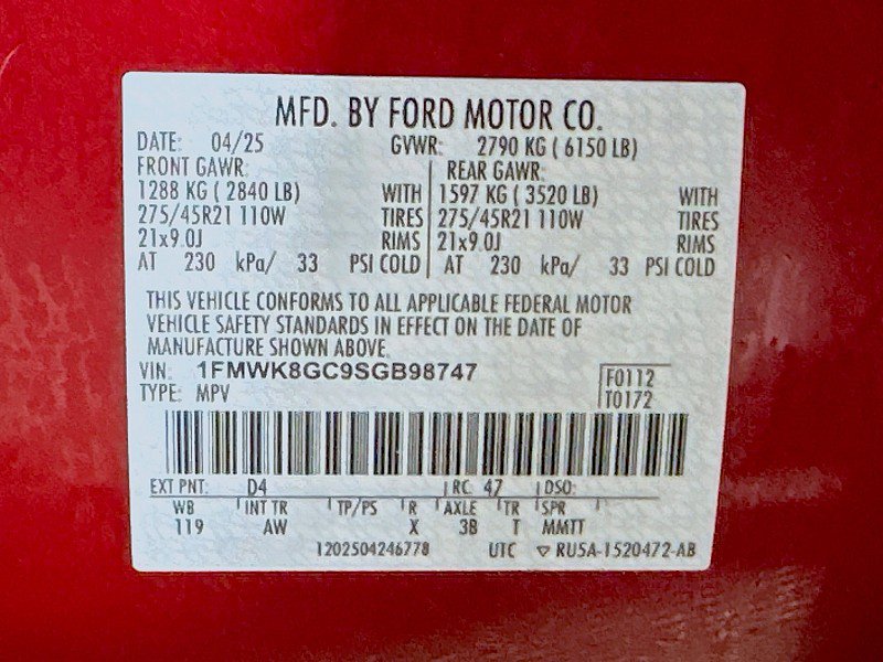 Used 2025 Ford Explorer ST w/ Sun And Sound Package AWD/4WD image 36