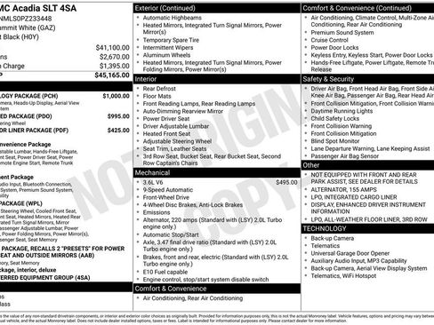 Certified 2023 GMC Acadia SLT w/ Technology Package image 7