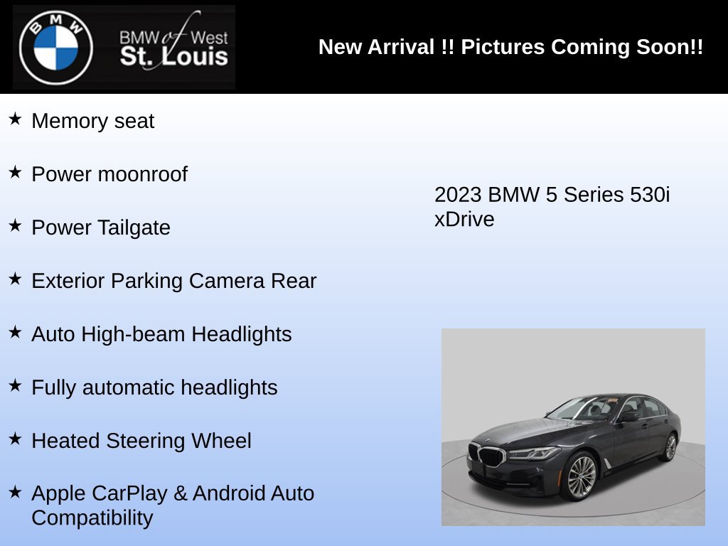 Used 2023 BMW 530i xDrive w/ Premium Package AWD/4WD image 9