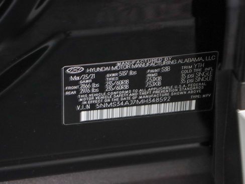 Used 2021 Hyundai Santa Fe SEL w/ Convenience + Premium Package image 33