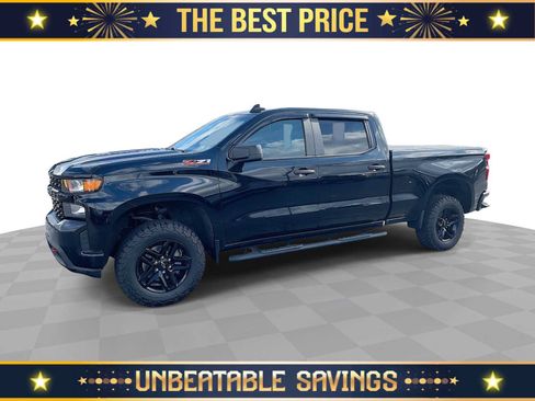 Certified 2021 Chevrolet Silverado 1500 Custom Trail Boss w/ LPO, Dark Essentials Package AWD/4WD image 1