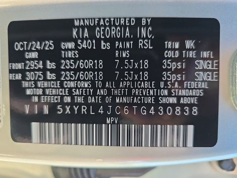 New 2026 Kia Sorento S w/ S Panoramic Sunroof Package image 39