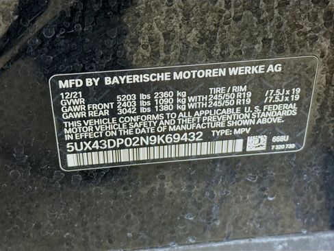 Used 2022 BMW X3 sDrive30i w/ Convenience Package image 40