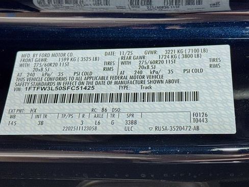 New 2025 Ford F150 XLT w/ Equipment Group 303A High image 33